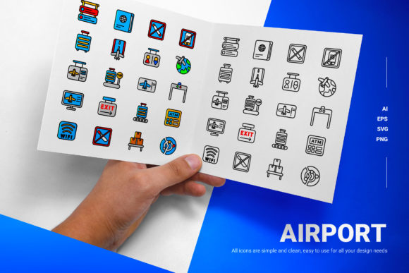 AIRPORT Graphics: A Modern Design Asset for Bold Branding and Marketing