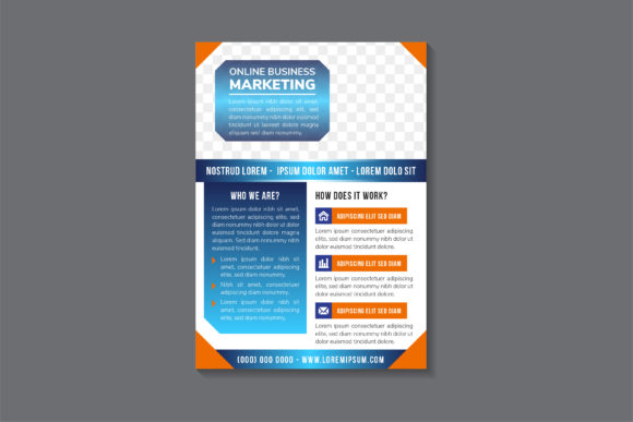 Business Marketing Online Vertical Flyer: A Versatile Graphic Design Asset for Print Templates