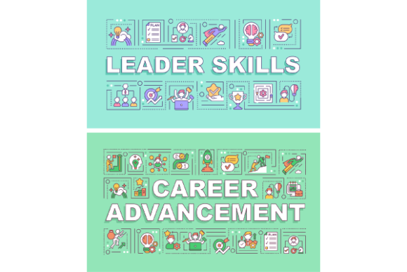 Career Advancement Banners Bundle: A Modern Graphic Design Asset for Local Business Branding