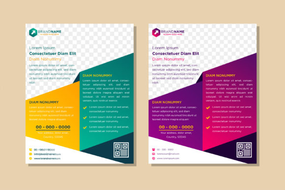 Colorful Business Flyer Geometric: A Fresh Take on Modern Embroidery
