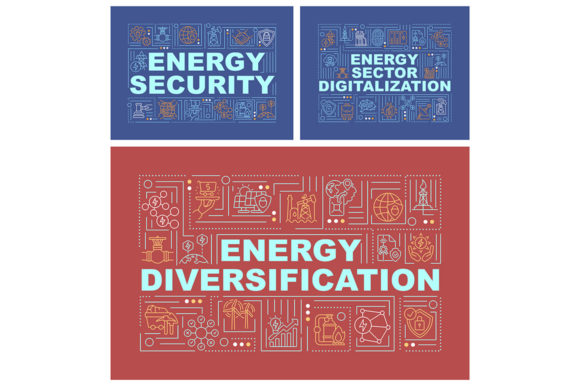 Energy Security Banner Set: A Graphic Template for Real Crafting Projects