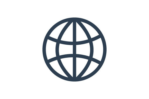 Globe World Earth Icon: A Versatile Graphic Design Asset for Local Branding