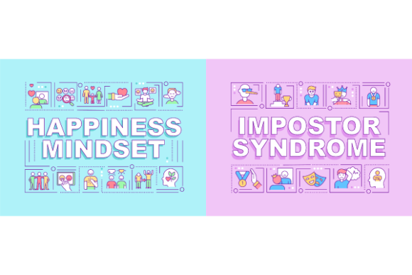Happiness Mindset Banners Bundle: A Graphic Template for Uplifting Branding