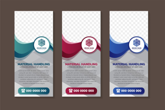Material Handling Vertical Banner Transp: A Versatile Graphic for Print Templates