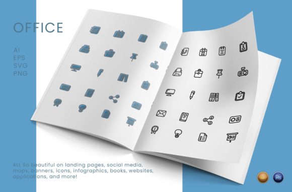 Office Pack: A Modern Graphic Design Asset for Clean Branding and Marketing