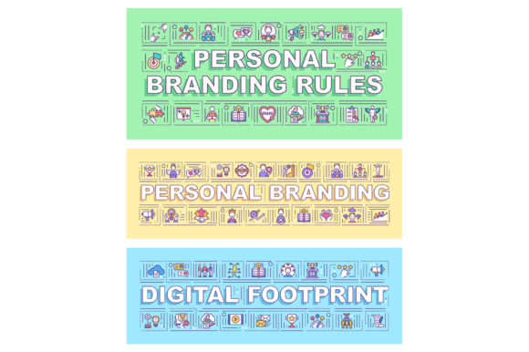 Personal Branding Word Concepts Banners – A Graphic Template Review for Digital Sellers