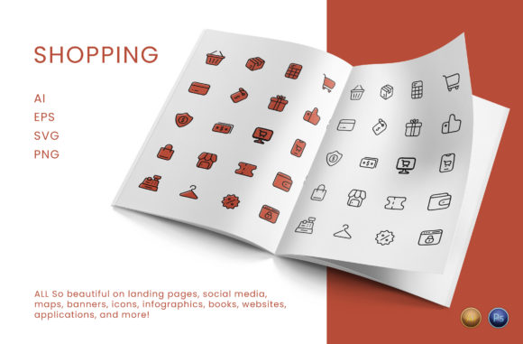 Shopping Graphics for Modern Branding and Marketing