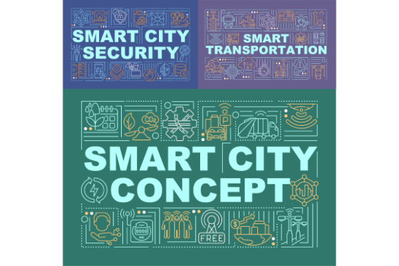 Smart City Cyber Safety Bundle: A Modern Graphic Template for Tech-Inspired Projects
