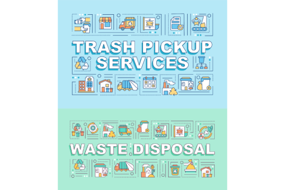 Waste Disposal Banners Bundle: A Graphic Template for Eco-Friendly Crafting