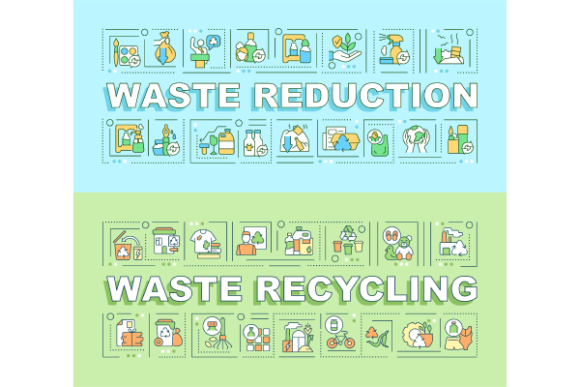 Waste Recycling Banners Bundle: A Graphic Templates Boost for Eco-Friendly Design Projects