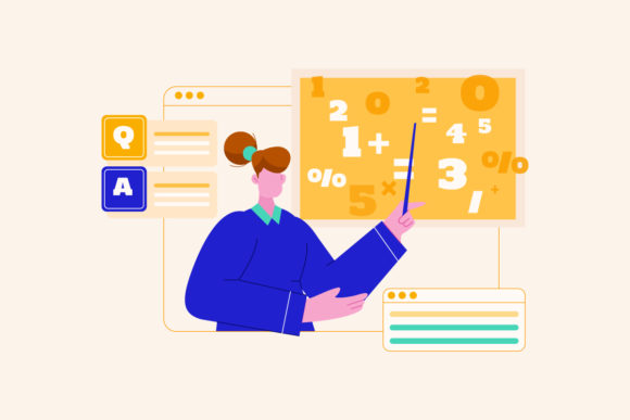 Women Teaching Online Education Vector: A Modern Graphic Asset for Branding